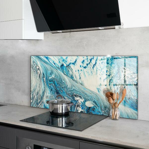 Kitchen wall panels Sea wave