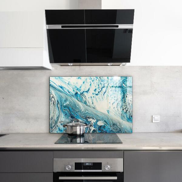 Kitchen wall panels Sea wave
