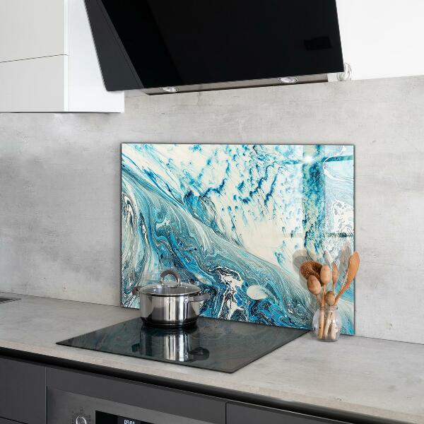 Kitchen wall panels Sea wave