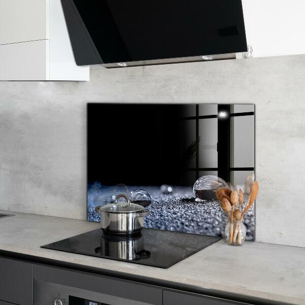 Kitchen splashback A drop of dew in the morning