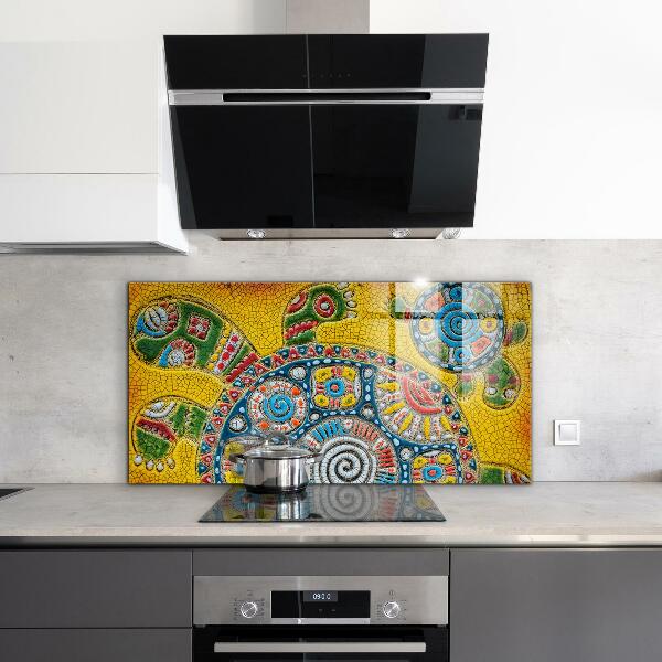 Kitchen wall panels Turtle ceramic mosaic