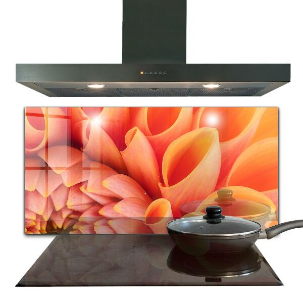 Kitchen panel Orange flower