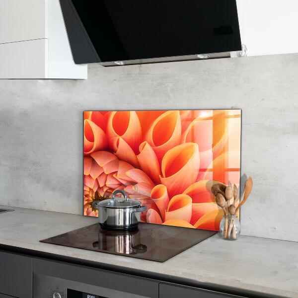 Kitchen panel Orange flower
