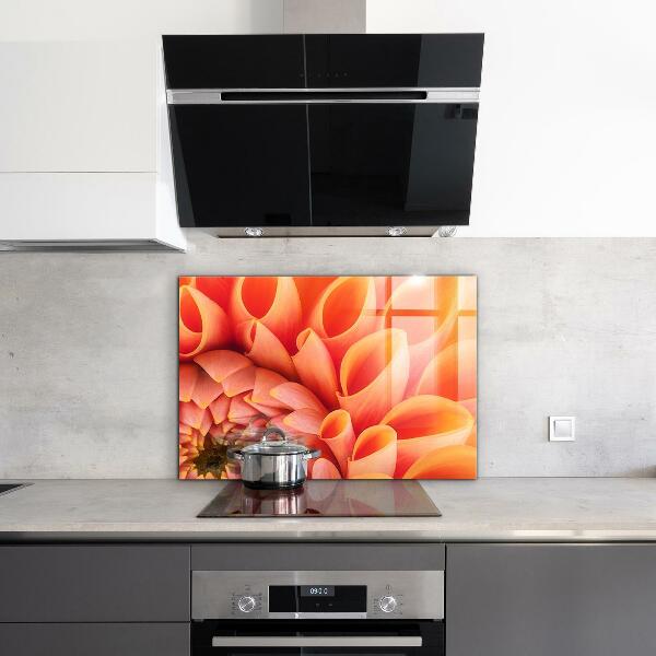 Kitchen panel Orange flower