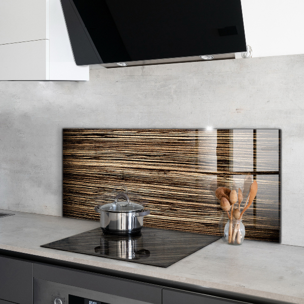 Kitchen splashback Oak wood texture