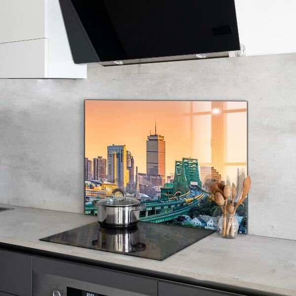 Kitchen glass panel Boston architecture