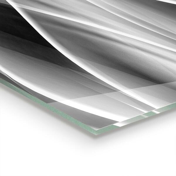 Kitchen splashback Gray wave abstract energy