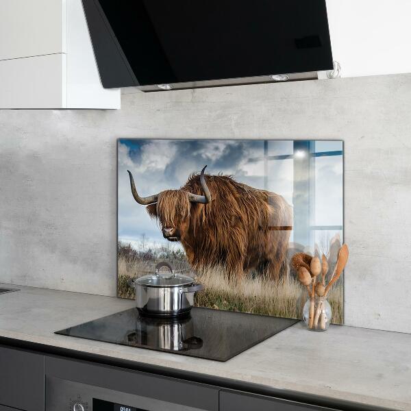 Kitchen wall panels Highland boho cow