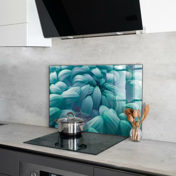 Kitchen panel Blue chrysanthemum