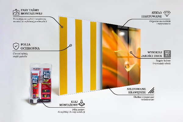 Kitchen panel Gerber flower