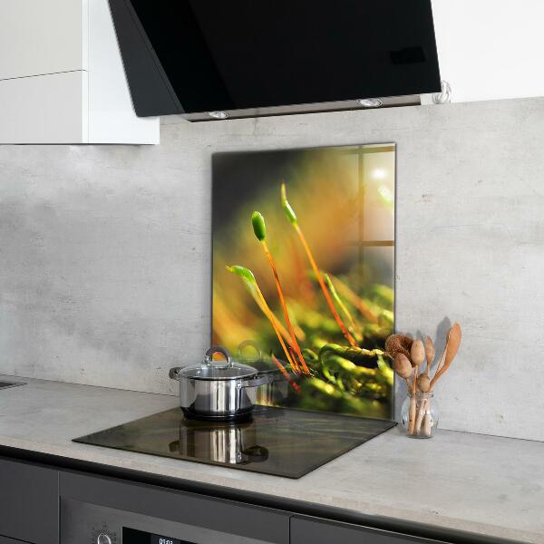 Kitchen wall panels Forest moss details