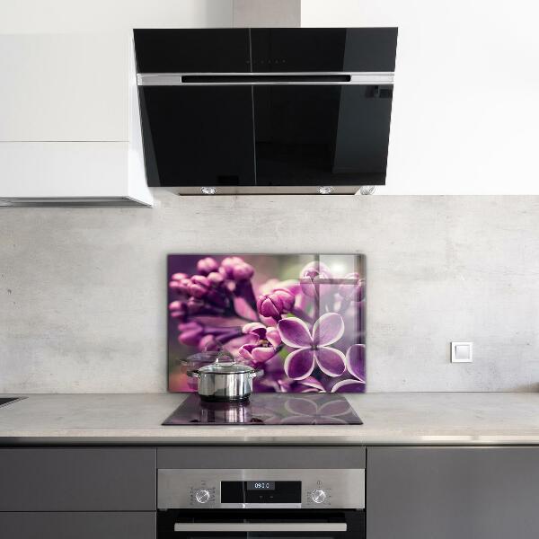 Kitchen wall panels Pink lilies natural beauty