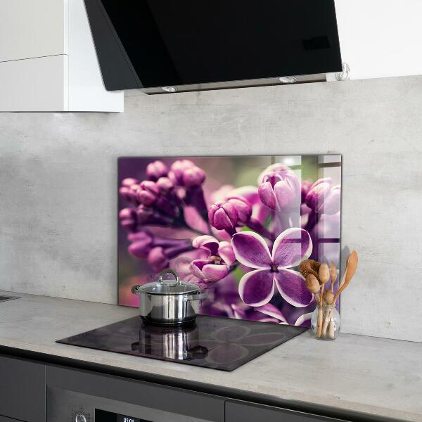 Kitchen wall panels Pink lilies natural beauty