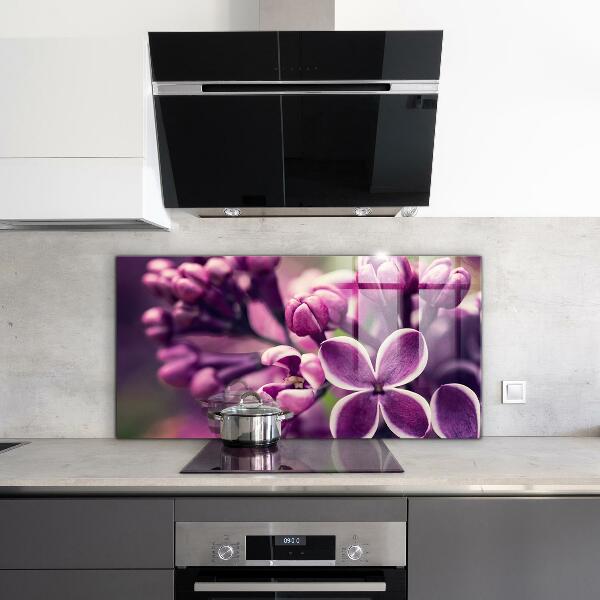 Kitchen wall panels Pink lilies natural beauty