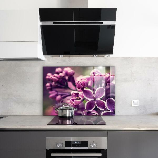 Kitchen wall panels Pink lilies natural beauty