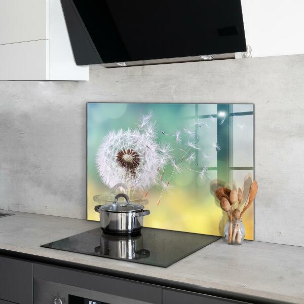 Kitchen splashback Dandelion dandelion in the wind