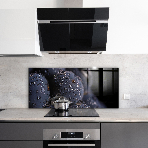 Kitchen wall panels Juicy blueberries