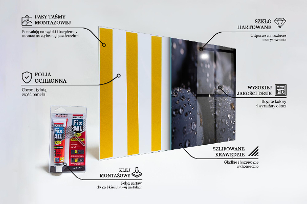 Kitchen wall panels Juicy blueberries