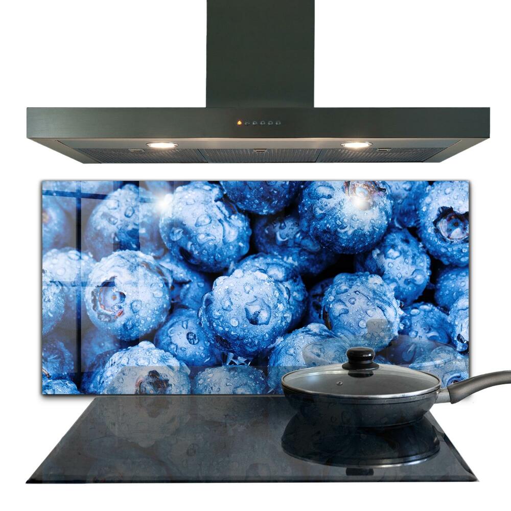 Kitchen wall panels Ripe blueberries berries