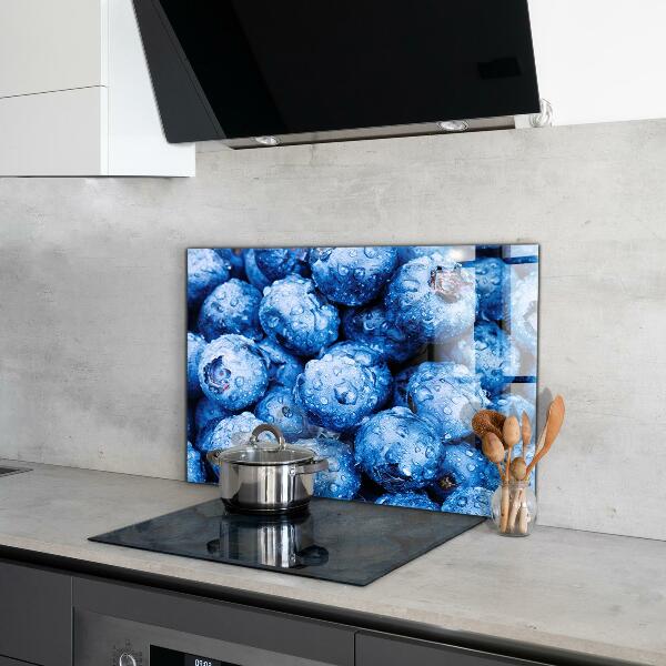 Kitchen wall panels Ripe blueberries berries