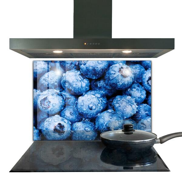 Kitchen wall panels Ripe blueberries berries