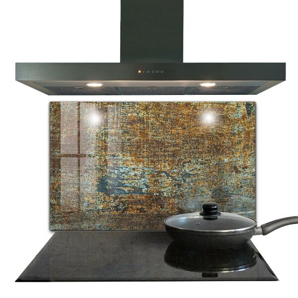 Kitchen splashback Old metal texture