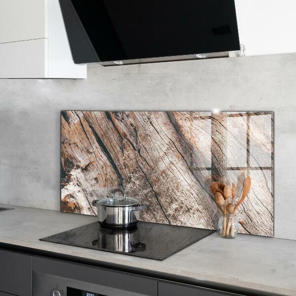 Kitchen splashback Tree bark trunk texture