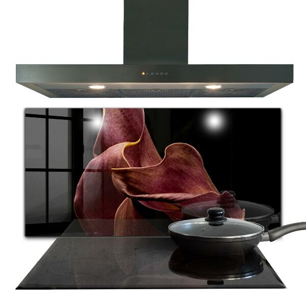 Kitchen splashback Elegant delicate leaf