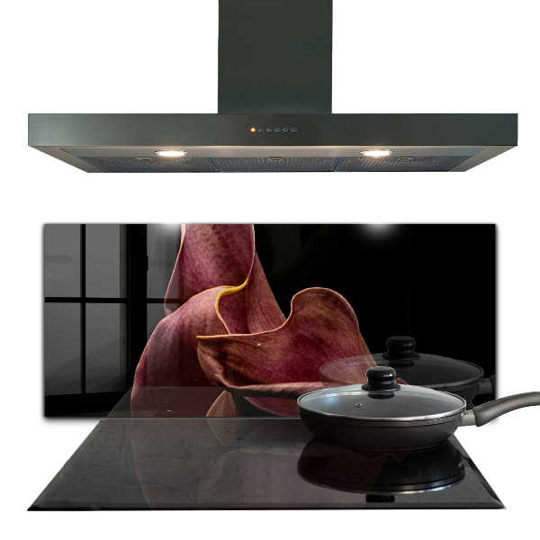 Kitchen splashback Elegant delicate leaf