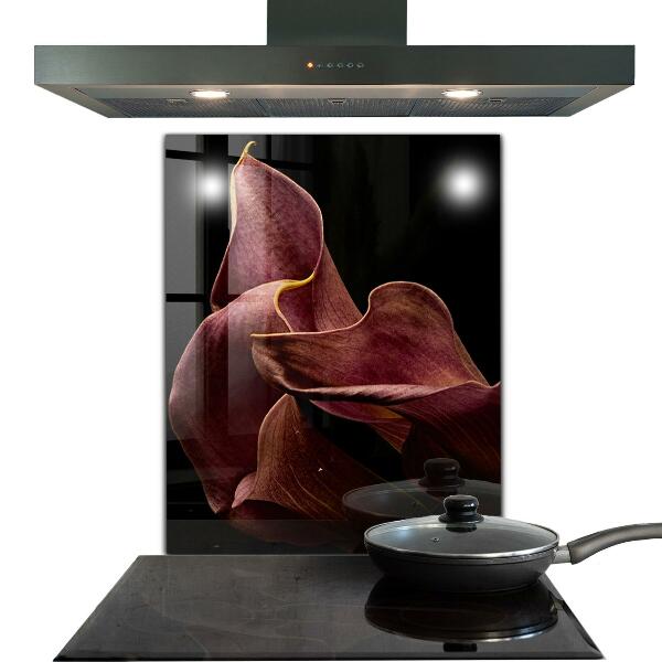 Kitchen splashback Elegant delicate leaf