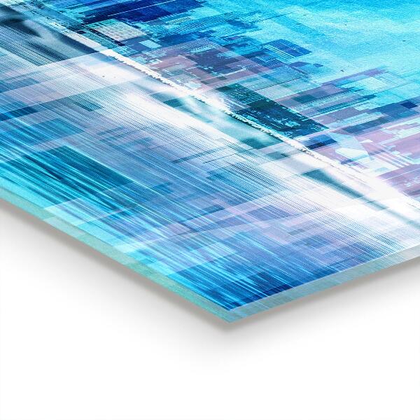 Kitchen glass panel Panorama of manhattan new york