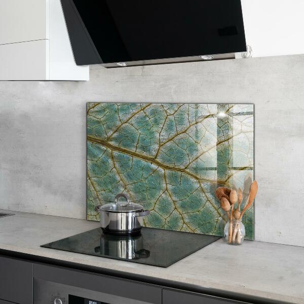 Kitchen splashback Leaf texture