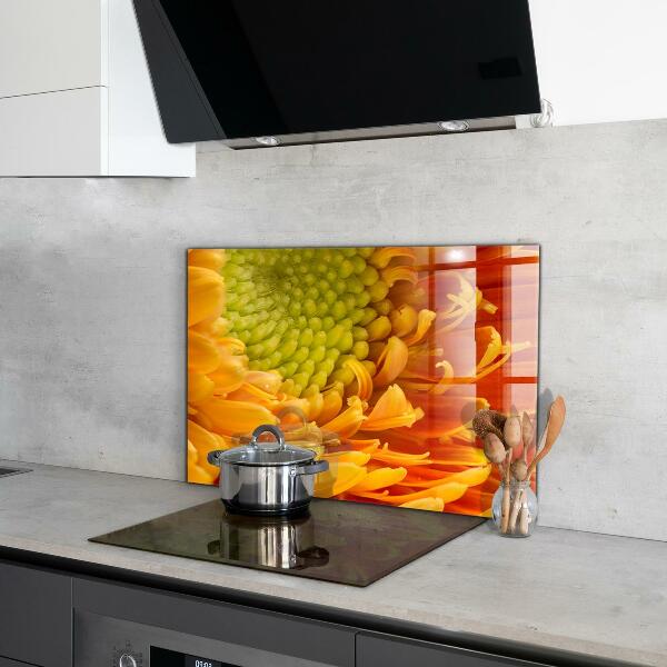 Kitchen splashback Gerbera flower orange