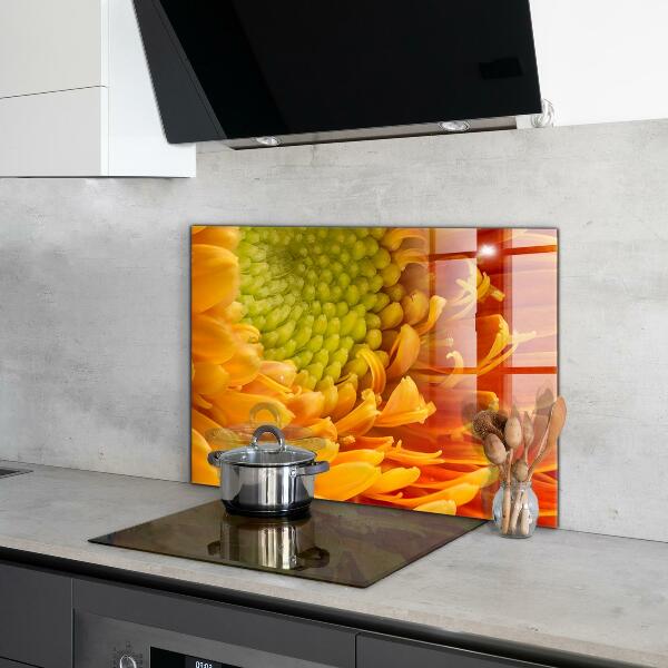 Kitchen splashback Gerbera flower orange