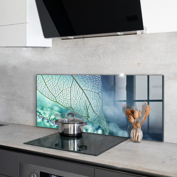 Kitchen splashback Delicate leaf texture