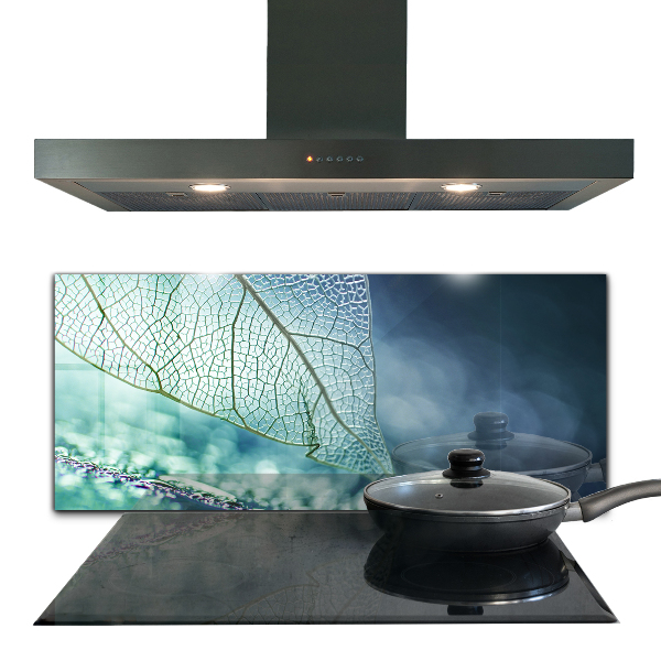 Kitchen splashback Delicate leaf texture