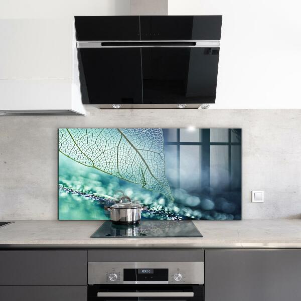 Kitchen splashback Delicate leaf texture