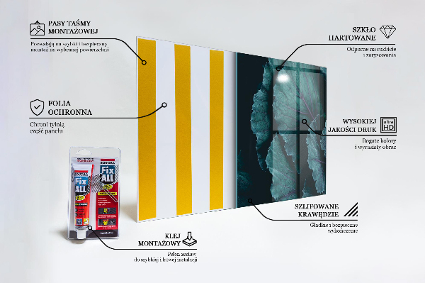 Kitchen splashback Cabbage leaves dark green