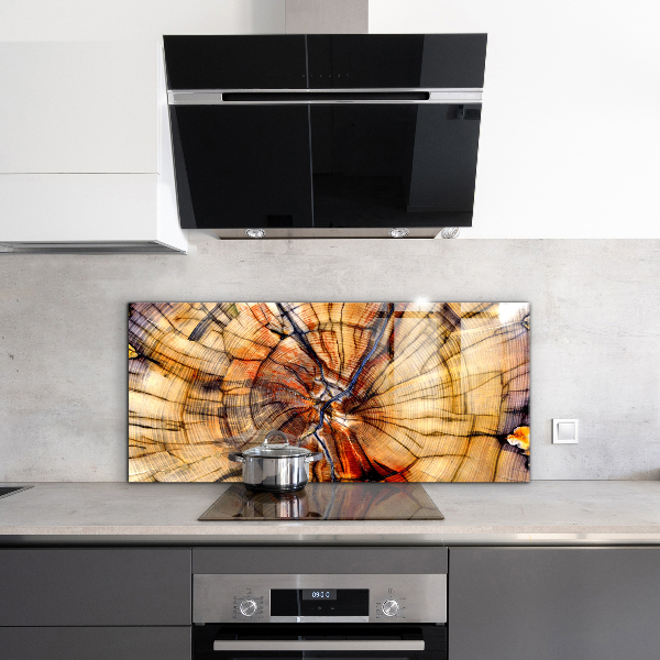 Kitchen splashback Natural wood grains