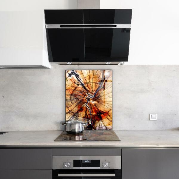 Kitchen splashback Natural wood grains