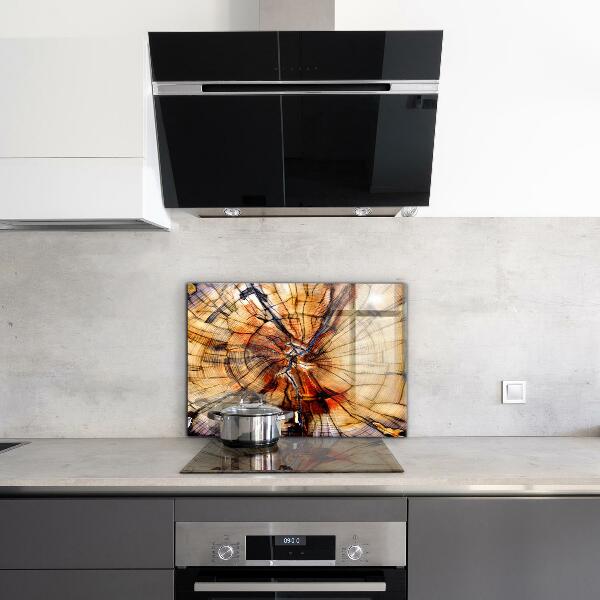 Kitchen splashback Natural wood grains
