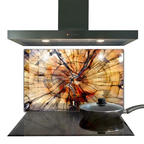 Kitchen splashback Natural wood grains