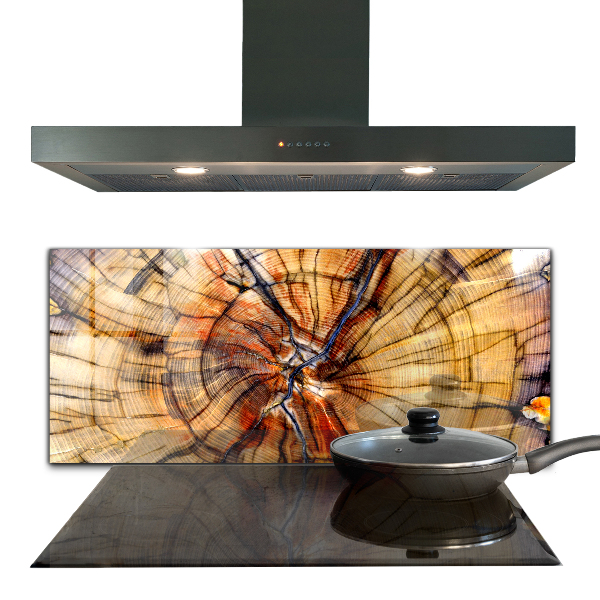 Kitchen splashback Natural wood grains