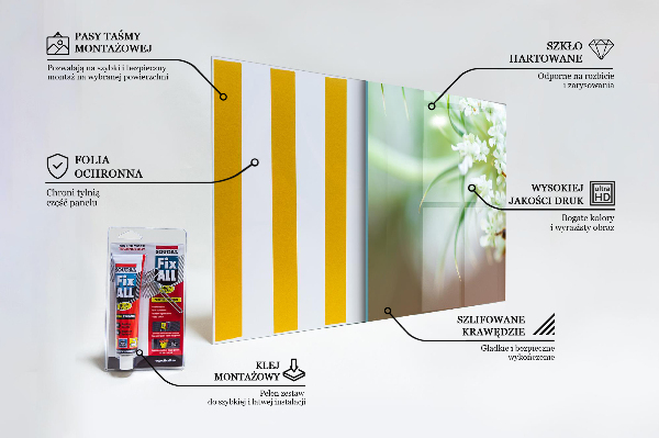 Kitchen wall panels Bee collecting pollen