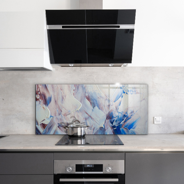 Kitchen splashback Texture paint abstraction