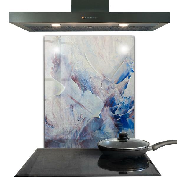 Kitchen splashback Texture paint abstraction