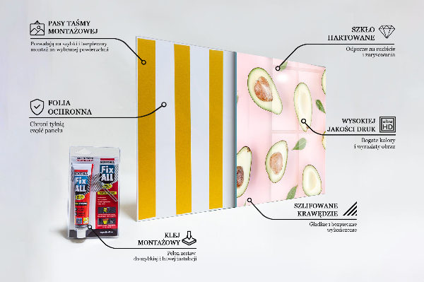 Kitchen wall panels Composition with avocado