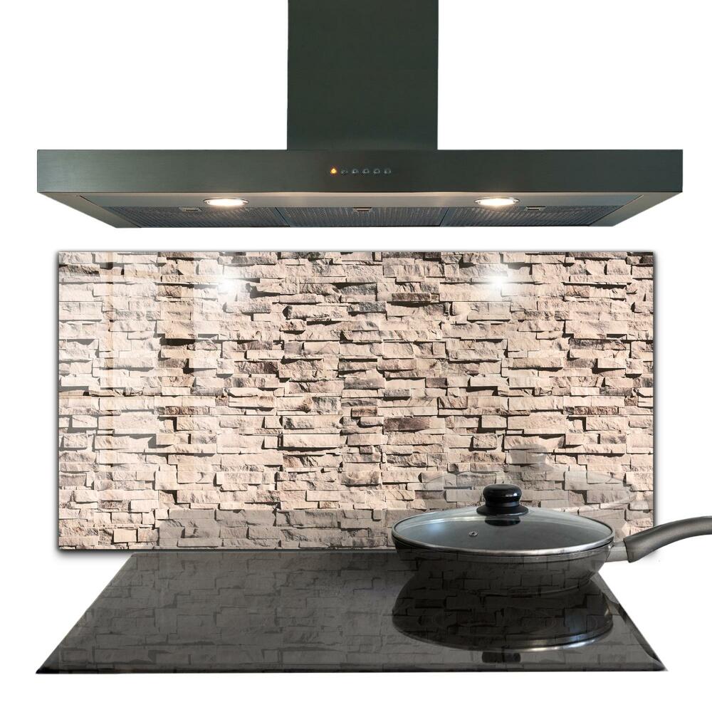 Kitchen splashback Natural stone brick