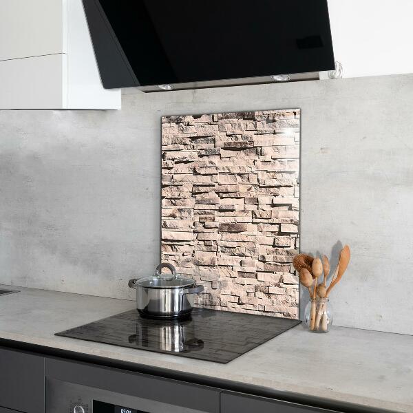 Kitchen splashback Natural stone brick