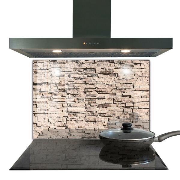 Kitchen splashback Natural stone brick